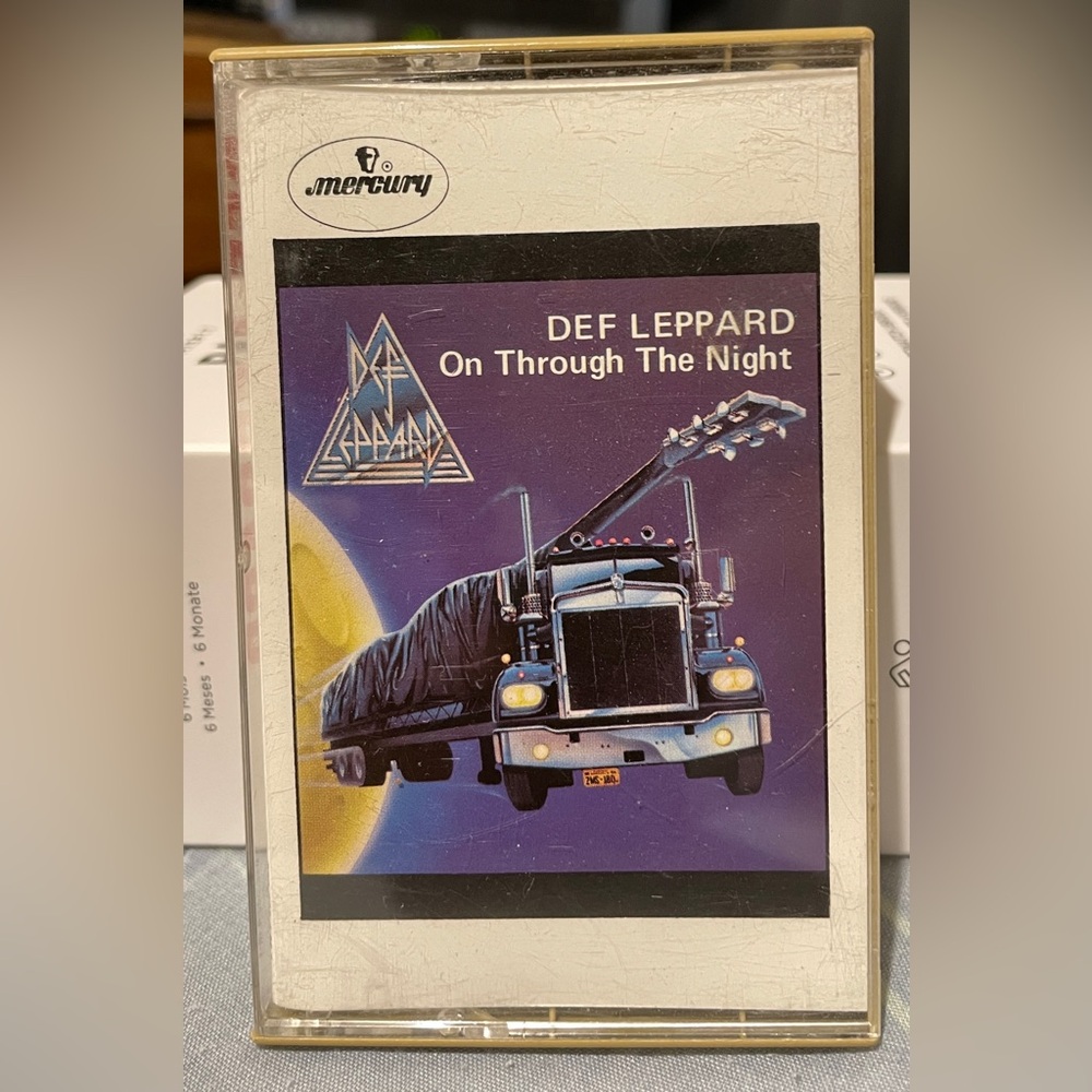 ON THROUGH THE NIGHT by DEF LEPPARD (CASSETTE, 1980)